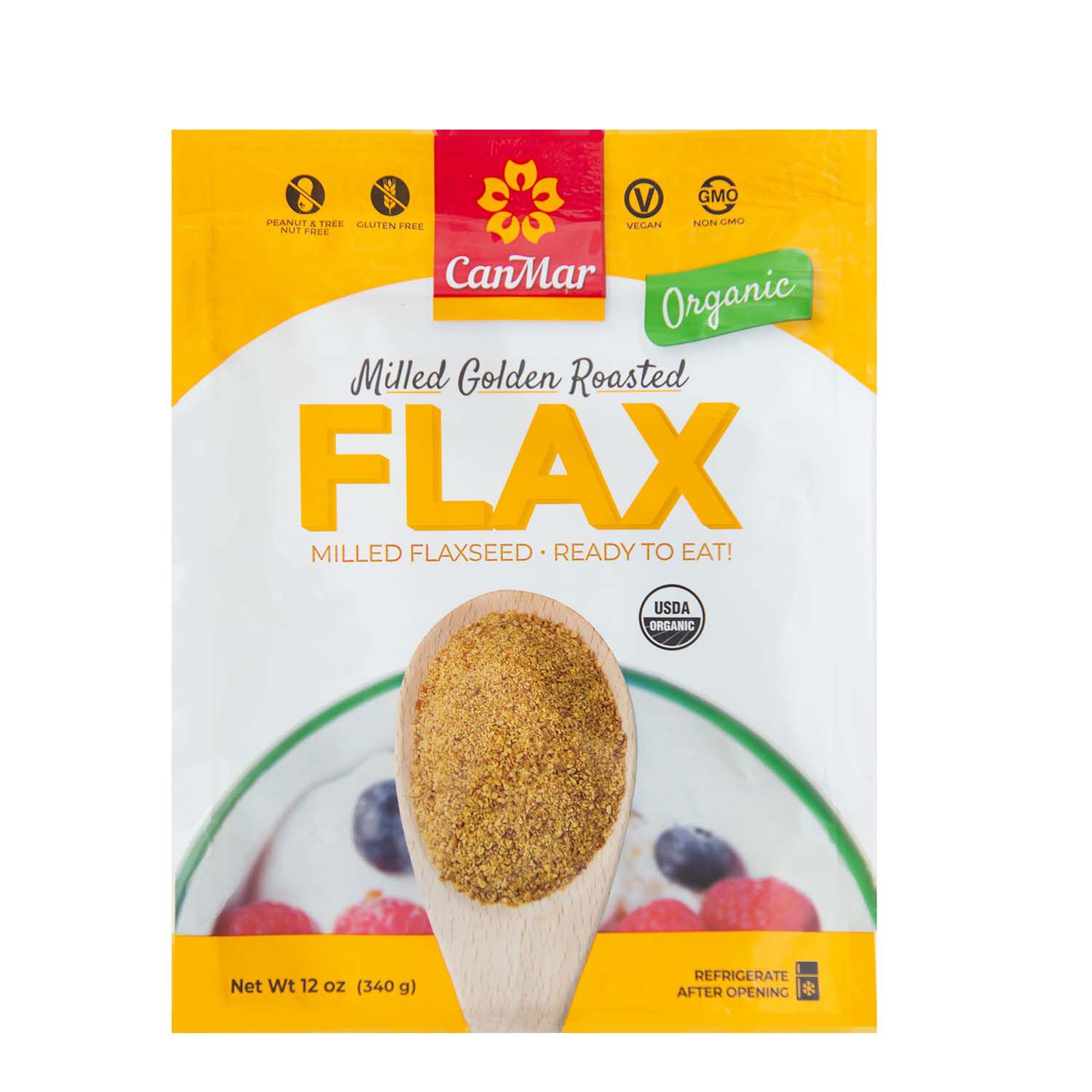 Organic Milled Golden Roasted Flax 12 oz. GNC